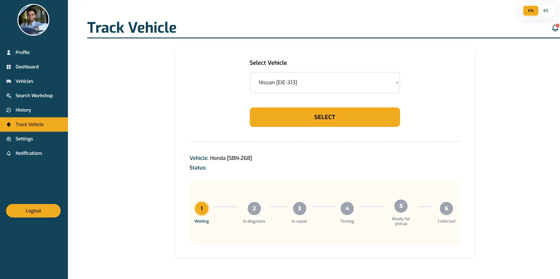 Captura de pantalla - Seguimiento